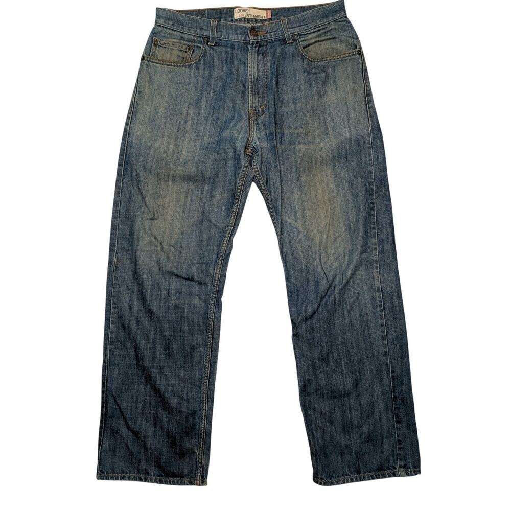 Vintage 2000s Levis 569 Loose Straight Jeans Men's Blue Denim 33x31.5 y2k